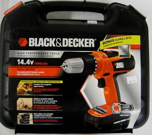 Black & Decker 14.4V Cordless Drill Driver HPD14AK-2