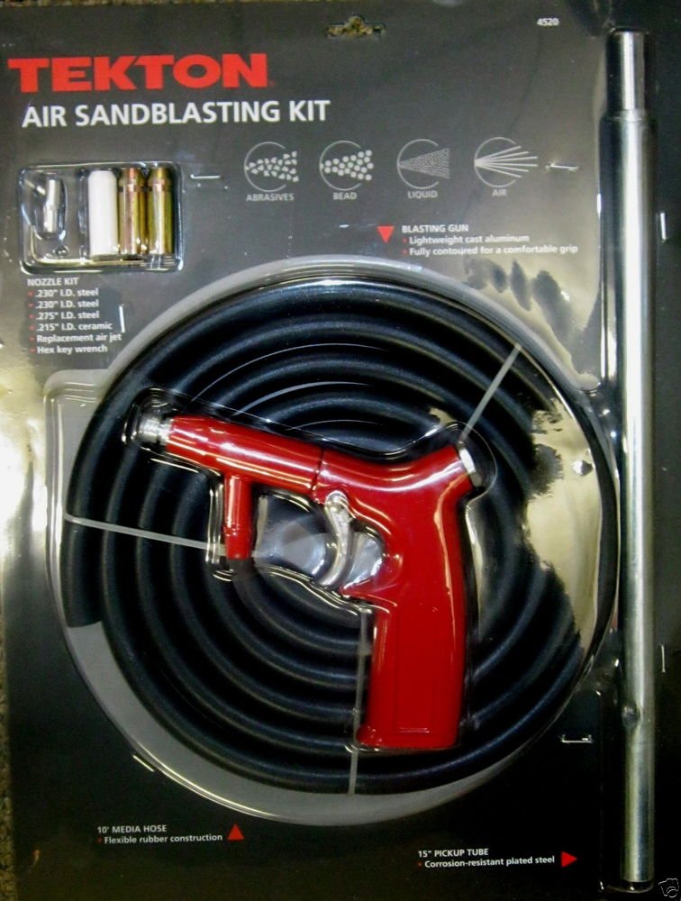 New MIT/Tekton Air Sandblasting Kit 150 psi 1/4" NPT 4520