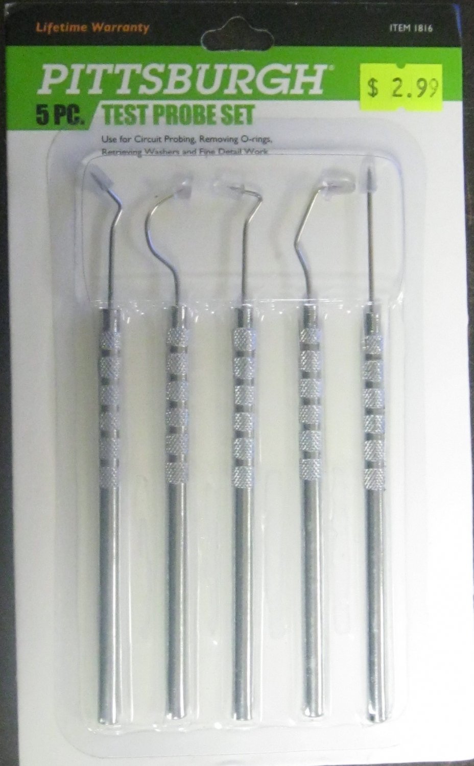 New Pittsburgh 5Pc. Test Probe Set 1816