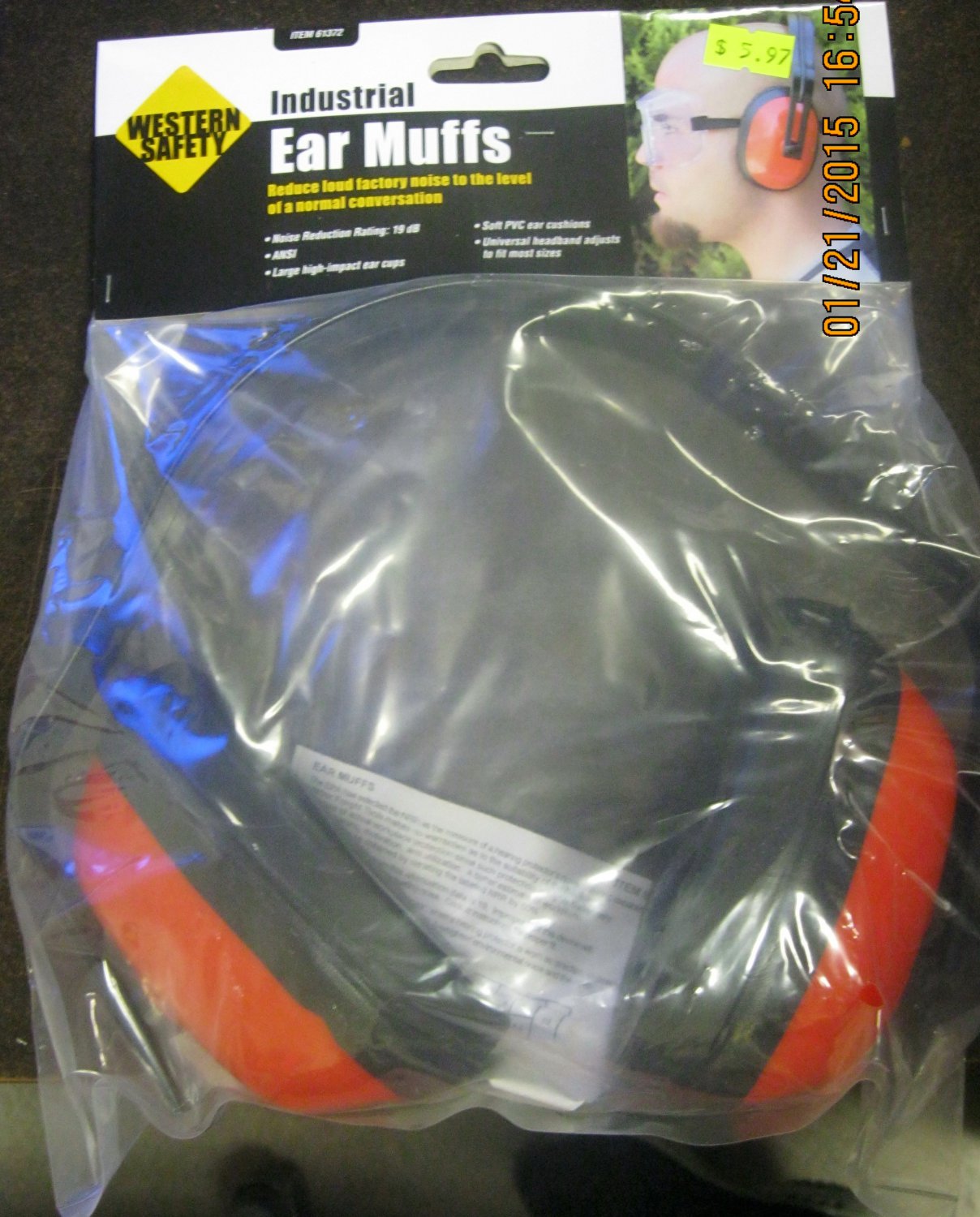 New Western Safety Industrial Ear Muffs 61372