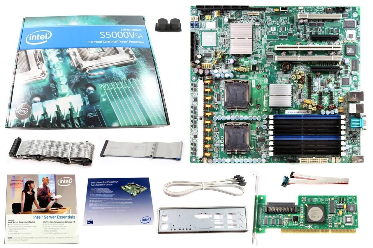 Intel S5000VSASCSI Xeon 5000 LGA771 Server Motherboard w/ LSI Logic