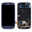 NEW OEM LCD Touch Digitizer Screen Frame Blue for Samsung Galaxy S3 i535 R530