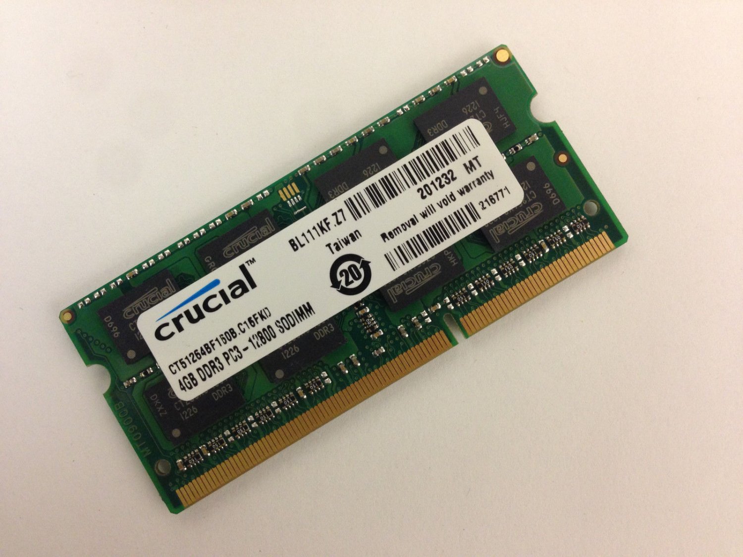 Brand New OEM 4GB DDR3 1600 MHz Laptop RAM Sodimm Memory CT51264BF160B