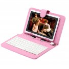 iRulu 7" Android 4.0 Tablet PC Cortex A8 1.2GHz Dual Cam Bundle Pink Keyboard