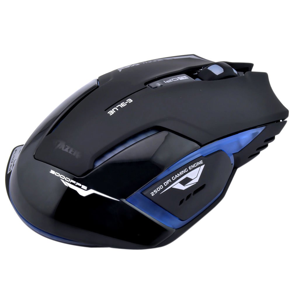 Newest 2.4GHz E-sport Blue LED Wireless Optical Gaming Game Mouse 2500 DPI