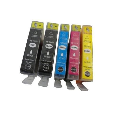 New Premium Inkjet Cartridges for HP Photosmart 7510 7515 7520 7525 5-PK 564XL