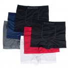 6pk Men’s Seamless Athletic Compression Boxer Briefs Shorts Underwear One Size
