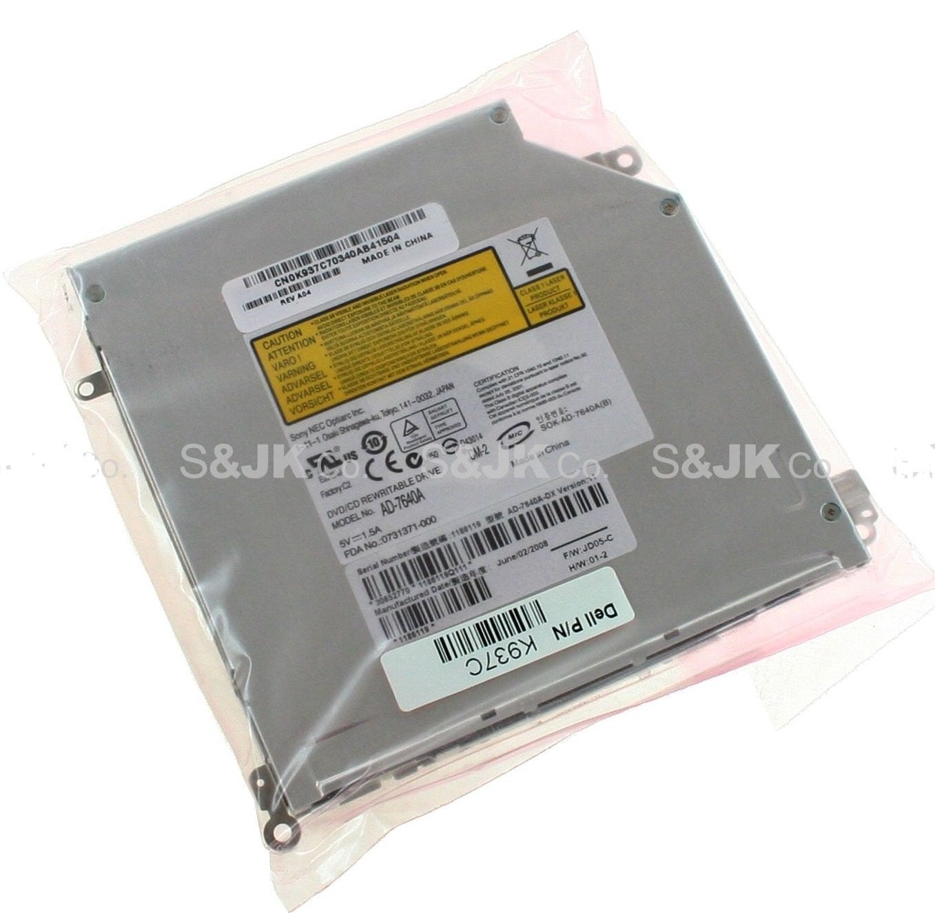 Genuine NEW Dell XPS M1530 Slim CD/DVDR/RW Rewriter Burner Drive AD