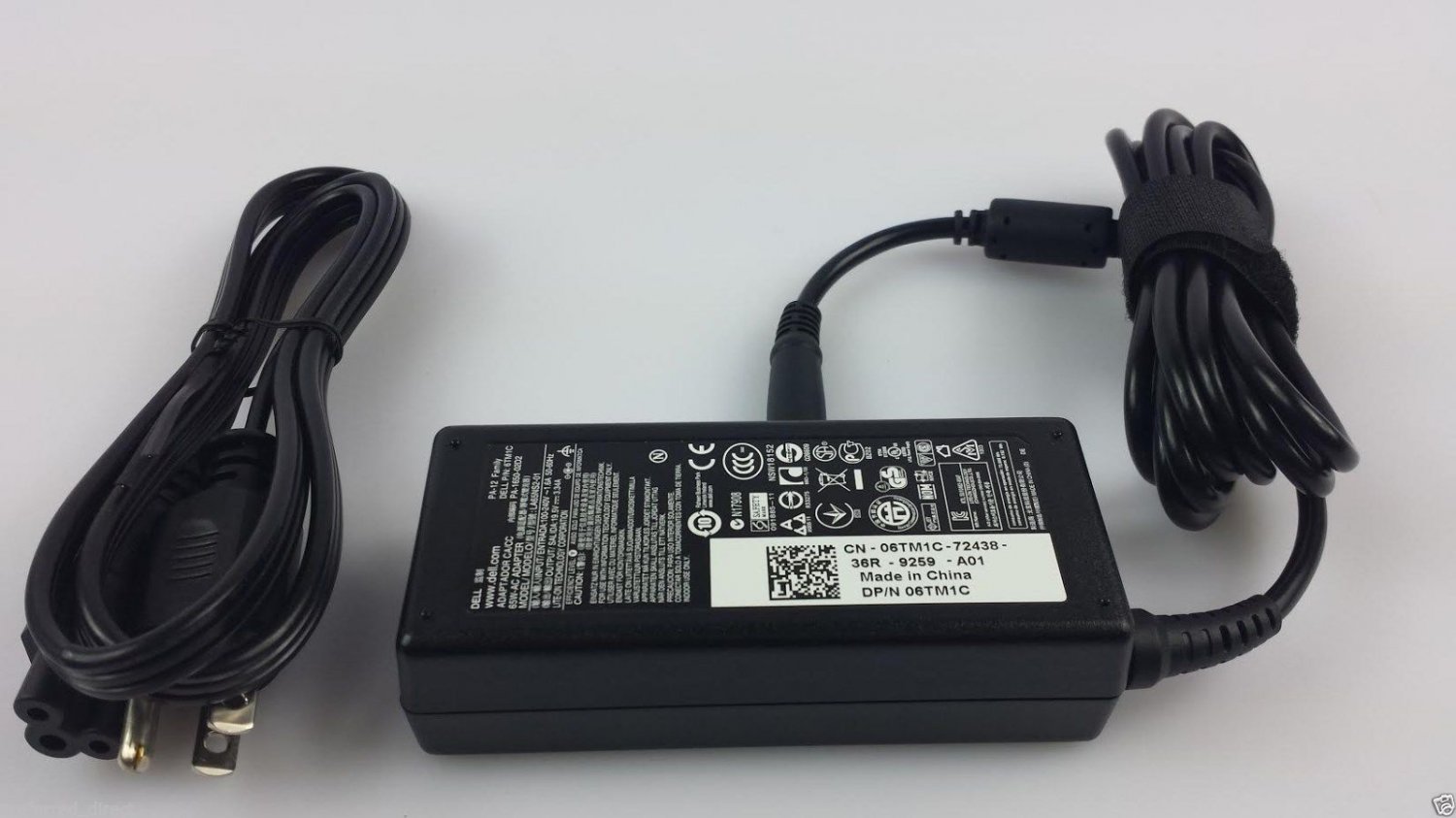 Dell 65 Watt PA-12 Slim AC Adapter 6TM1C / 928G4 for Dell Laptops OEM