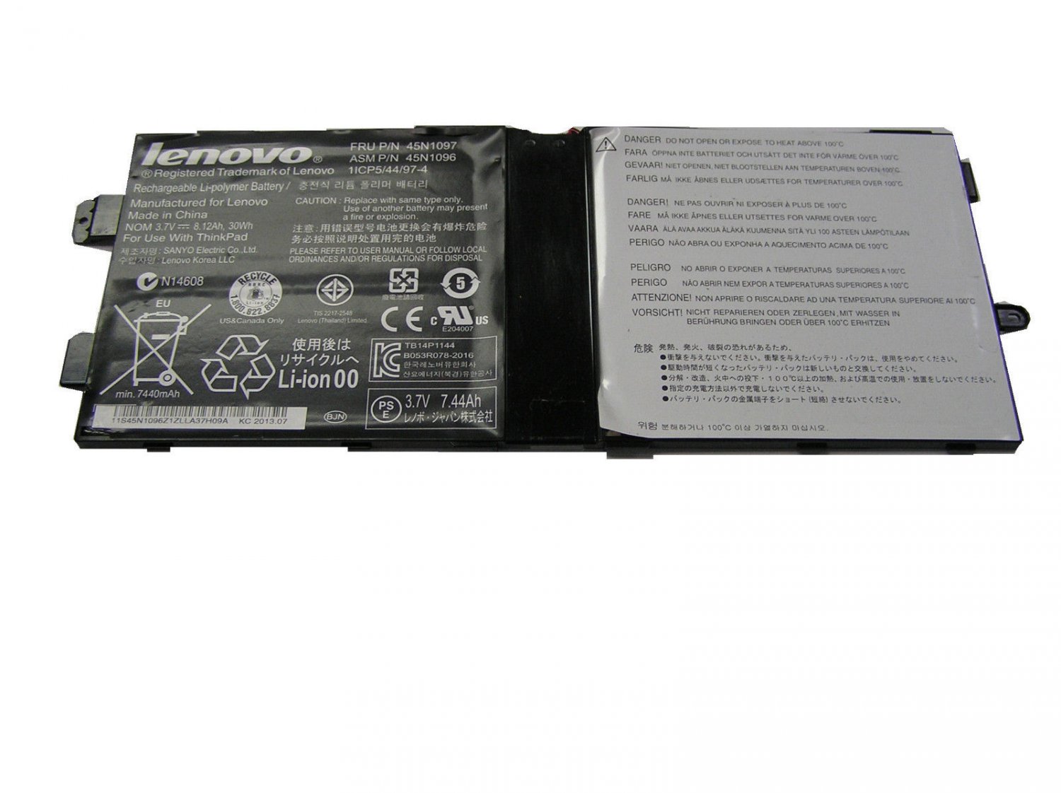 New Genuine Lenovo IBM ThinkPad Tablet 2 3.7V Tablet Battery 45N1096