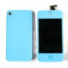 LCD Touch Screen Glass Digitizer Assembly Replacement + Back For Blue iPhone 4S