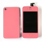 New Pink LCD Touch Screen Glass Digitizer Assembly W/Back For Apple iPhone 4