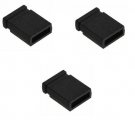 New 3-Pack of 2.54mm Standard Jumper Caps for Drives & Motherboards