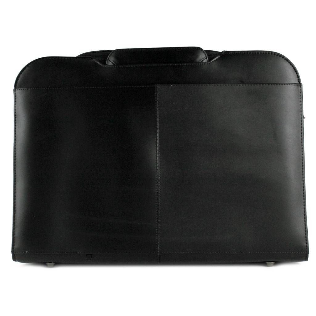 New Executive black Leather 14" Laptop Briefcase For Dell Vostro XPS