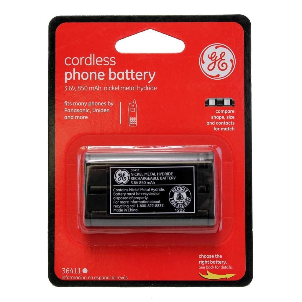 GE Cordless Phone Battery 3.6V 850 mAh NiMH - 36411