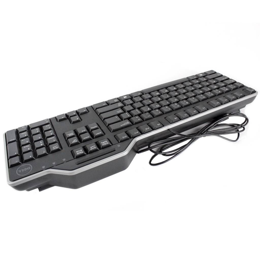 R4F7T New OEM Dell KB813 USB English Keyboard with Smart Card Reader