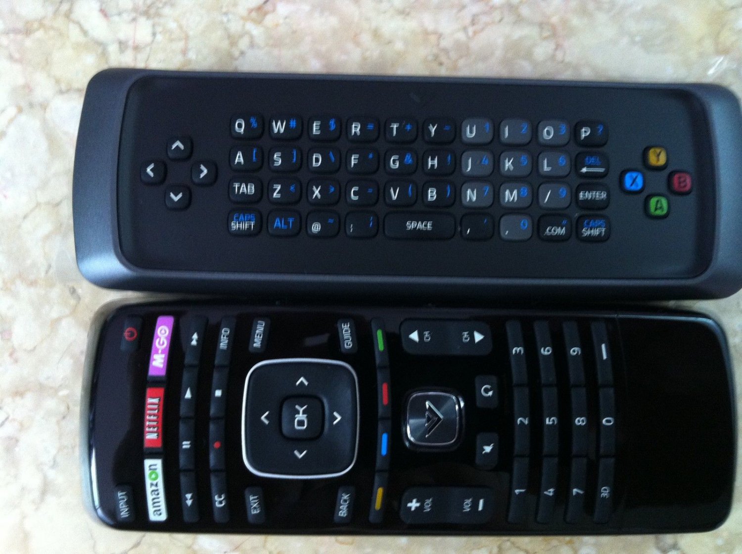 NEW VIZIO VRT303 3D QWERTY KEYBOARD REMOTE CONTROL - 0980-0306-0921