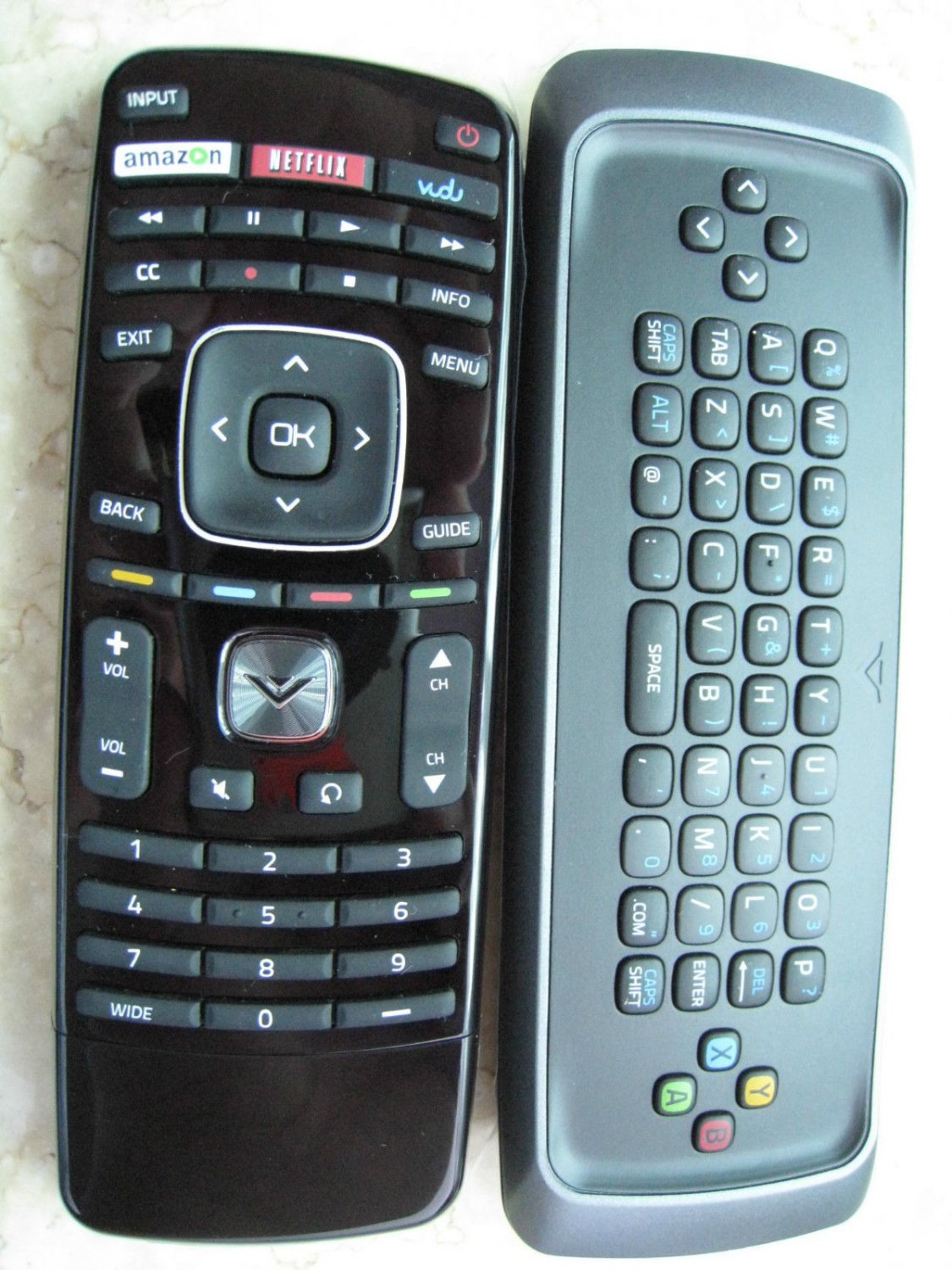 New Vizio Smart Qwerty Keyboard XRV1TV Remote M420SV M470SV M550SV