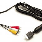 Official Sony 6FT AV Audio-Video Composite Cable-Sony Playstation PS1 PS2 PS3
