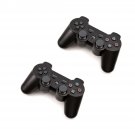 Lot of 2 Black Wireless Bluetooth Game Gaming Controller For Sony PS3