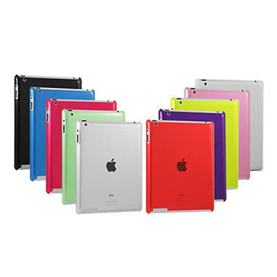 Pink Colour Snap-On Shell Case For Apple iPad 2 3 Tablet Hard Protective Cover