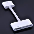 White Dock Connector to HDMI 1080P HDTV Cable Adapter for iPhone 4 4s iPad 2-3