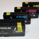 1 Set 4 Ink 950XL 951XL for HP Officejet Pro 8100 8600 Plus Premium, High Yield