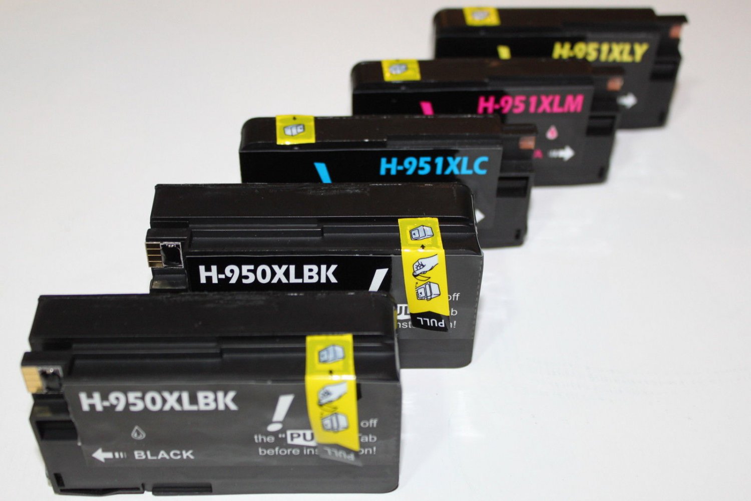 2 Black 950XL 3 Color 951XL Ink for HP Officejet Pro 8100 8600 Plus Premium