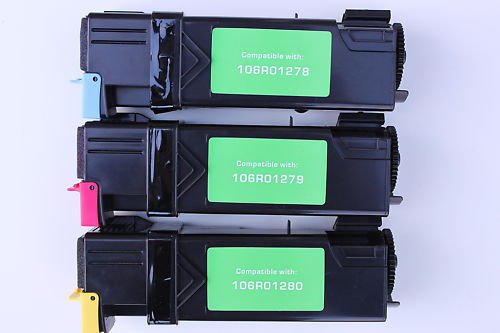 3 Color Printer Toner Cartridge for Xerox Phaser 6130 6130n Series Printer