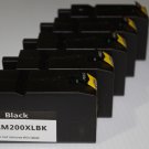 5x Black ink 200XL L0174 for Lexmark OfficeEdge Pro 4000 5500 5500t 5000 Printer