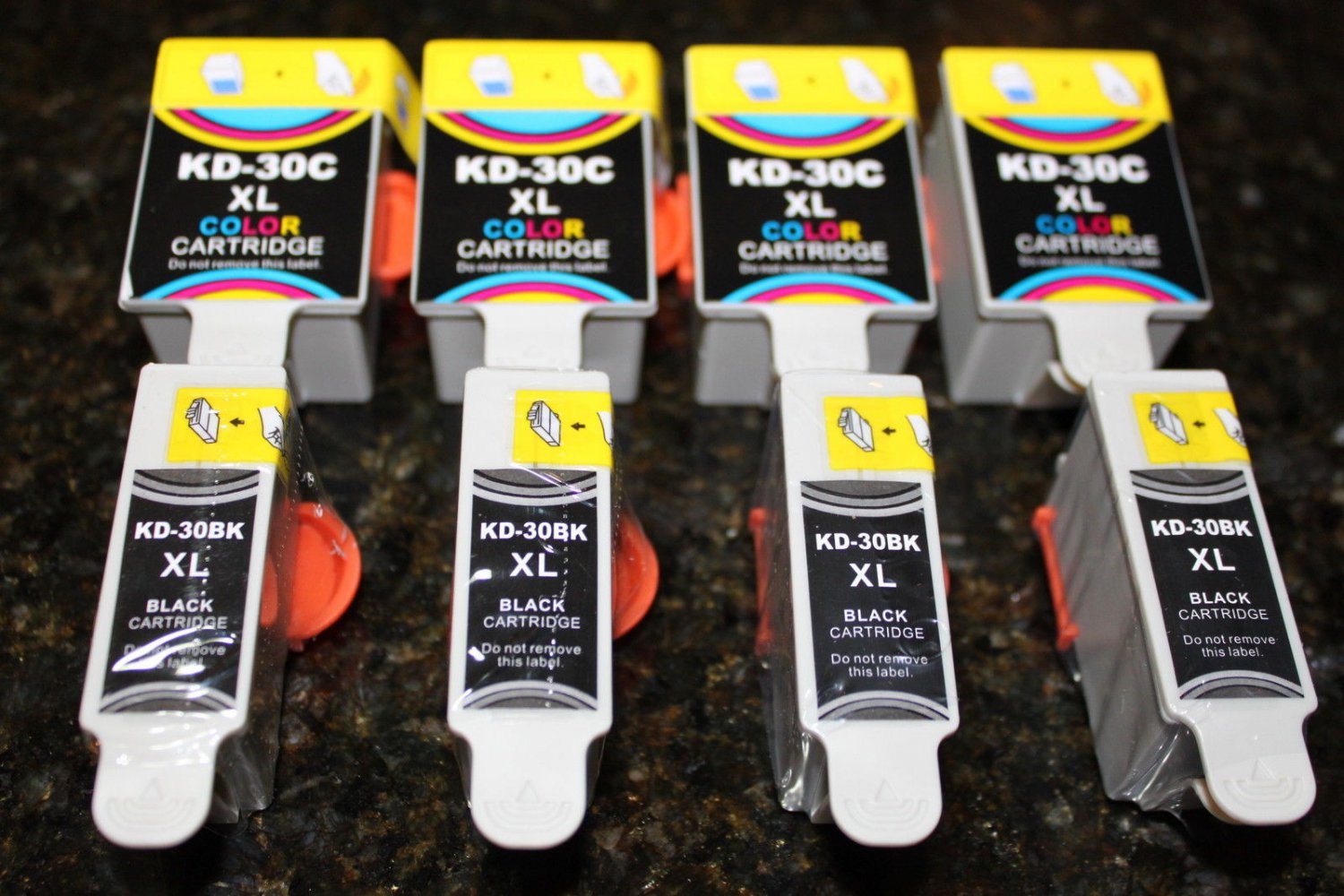 4 Black+4 Color XL ink Cartridge 30B 30C for Kodak ESP C110 C315 Office 3.1 5.1