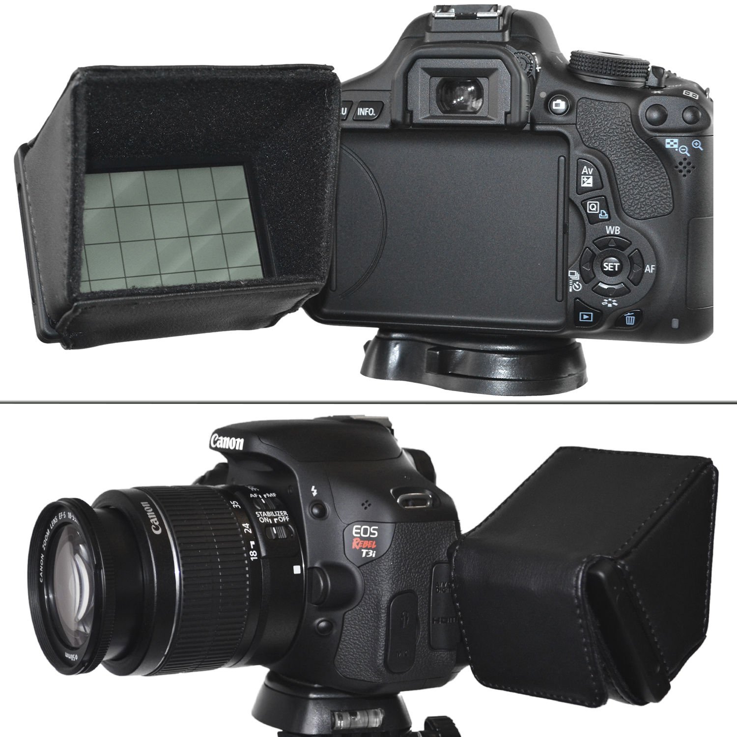 New LCD Hood Screen Sun Shield for DSLR Canon  Rebel  T5i 