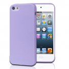 TPU Jelly Rubber Gel Skin Case Cover For Apple iPhone 5 5G 5th Gen Purple