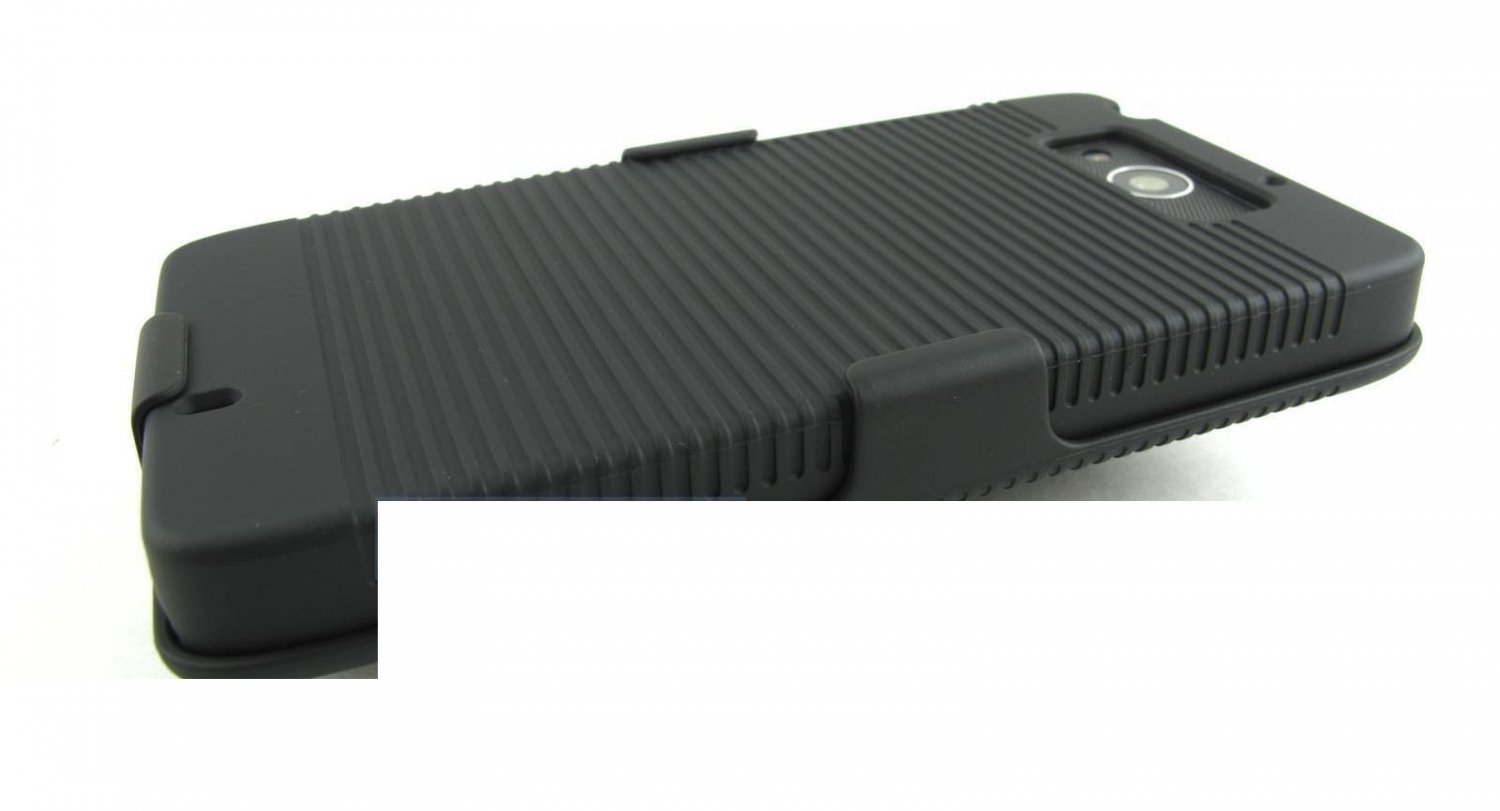 Black Case Cover Clip Holster Face Out-In For Motorola Droid Maxx Xt1080m 2013