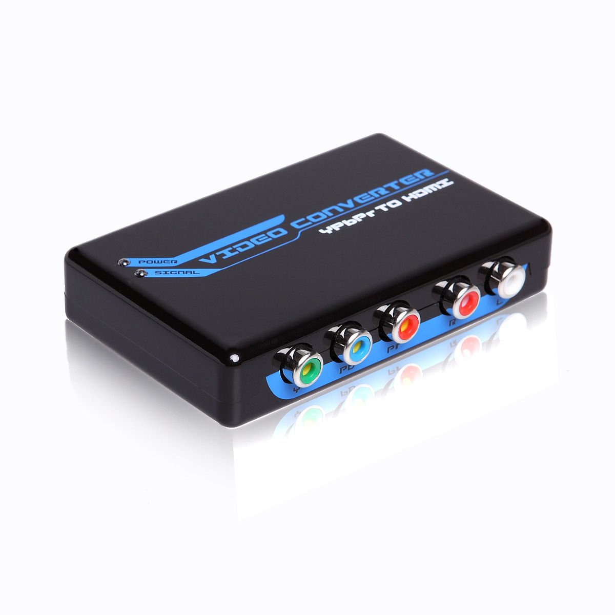 Component Video YPbPr 3 RCA Stereo Audio to HDMI Converter 1080p for DVD PS3