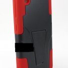 For HTC Desire 816 Phone Models Rugged T-Stand Hybrid Armor Black & Red