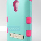 Pink Motorola Moto G 2nd  Shock Proof  Case Cover Stylus