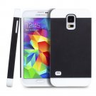 New Black For Samsung Galaxy S4 Multi Toned Hybrid Skin Hard Case Cover