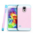 New Pink For Samsung Galaxy S4 Multi Toned Hybrid Skin Hard Case Cover
