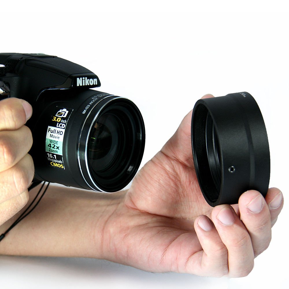 New UV Polarizer FLD Filter Kit,Adapter Tube for Nikon Coolpix P510