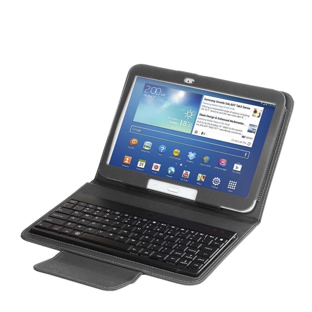 Bluetooth Wireless Keyboard Case For Samsung Galaxy tab 3 8.0 Inch black