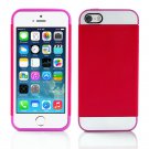 Claret and Rose Hybrid Hard TPU Case Combo Cover For Apple iPhone5S 5 5C 4S