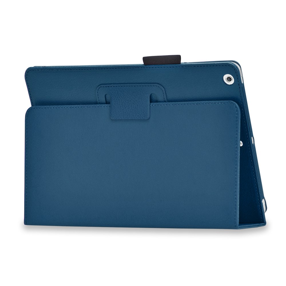 New Dark Blue Slim PU Leather Case Cover For Apple iPad 1 1st Generation