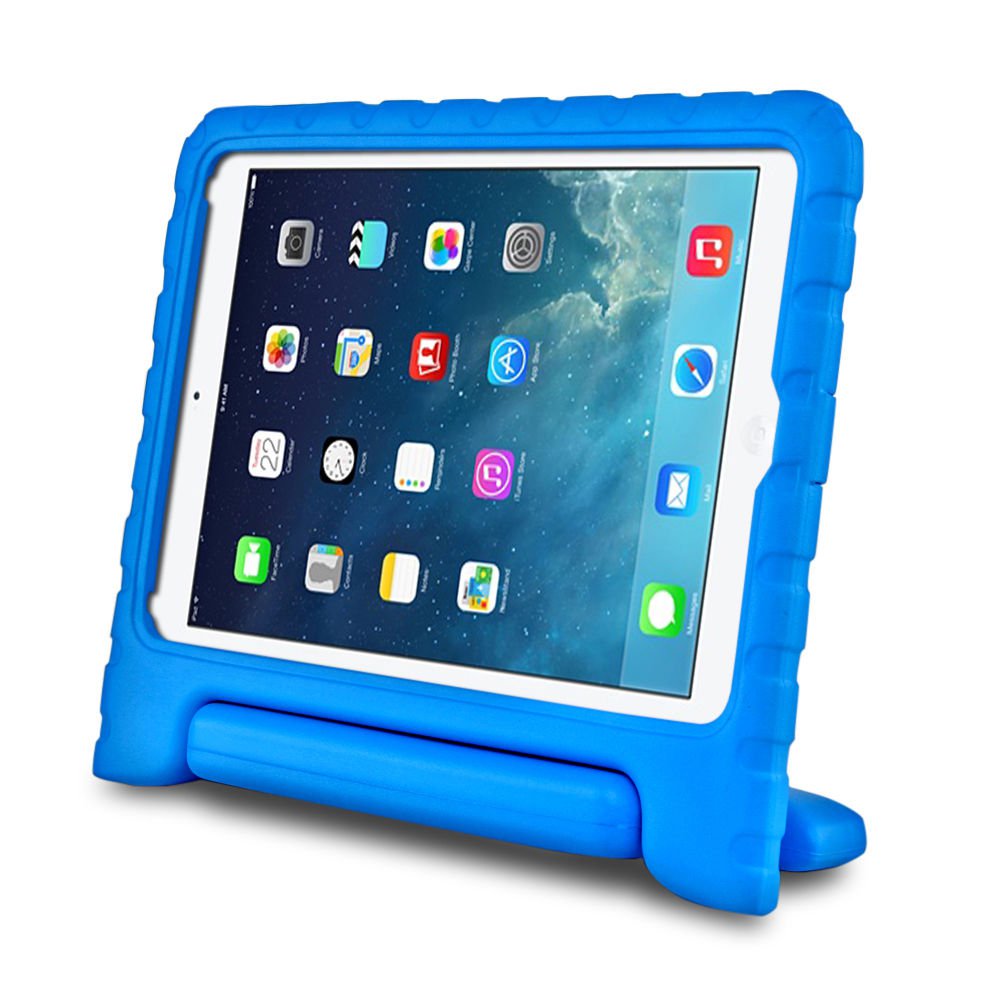 Blue Kids Safe Thick Protective Handle Stand Case For iPad Air Mini