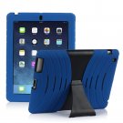 Blue Silicone Kickstand Case Cover for iPad Air 4 3 2 iPad Mini