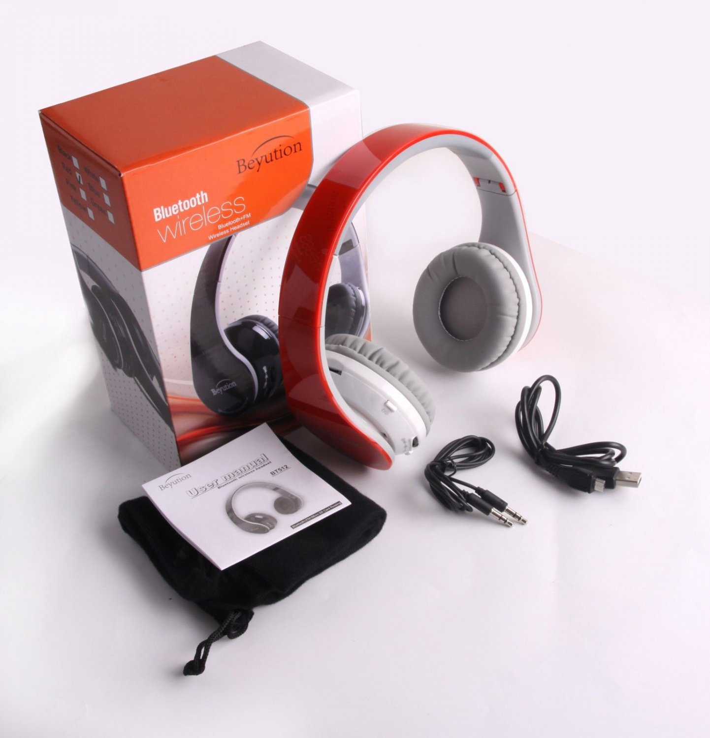 3 in 1 HiFi Bluetooth Headphones with FM SD Card Read for all Tablet Cell Phone