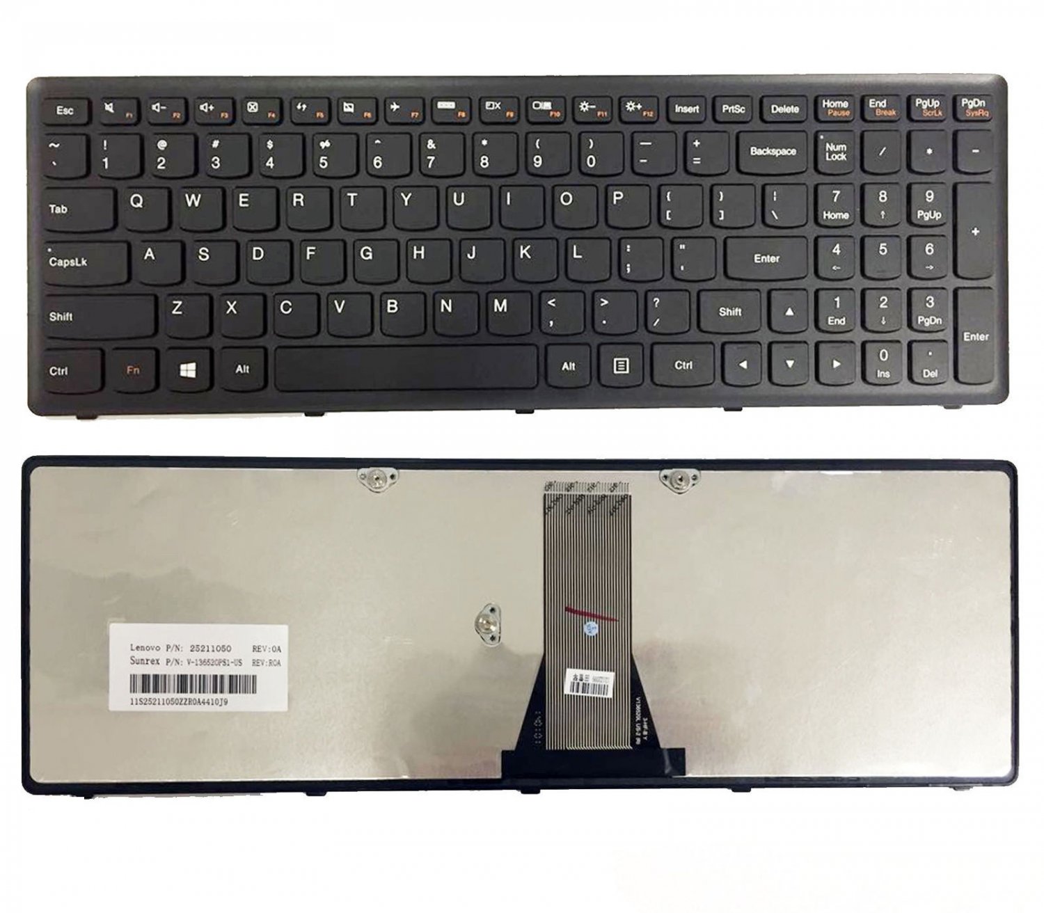 Keyboard For Lenovo IdeaPad G500S G505S S510 25211020 050 MP-12U73US-686