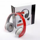 Red Bluetooth Headphone headset with NFC for Samsung Apple cell Phone and Tablet