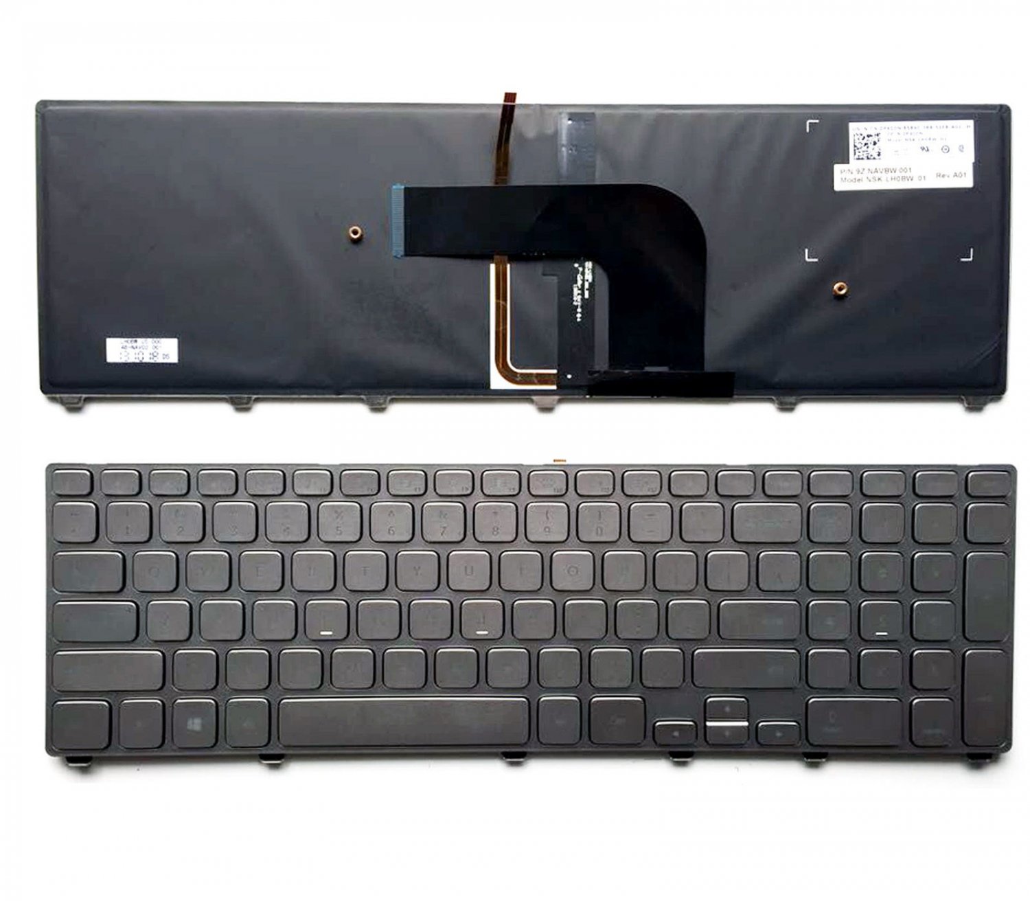 New Dell Inspiron 17 7000 7737 17-7000 series laptop backlit keyboard