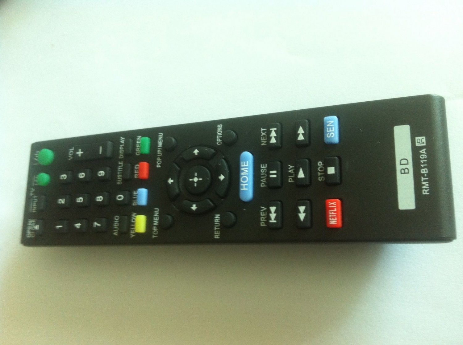 Sony RMTB119A RMTB119A BLURAY Remote for Sony BD BDPBX59 BDPS390